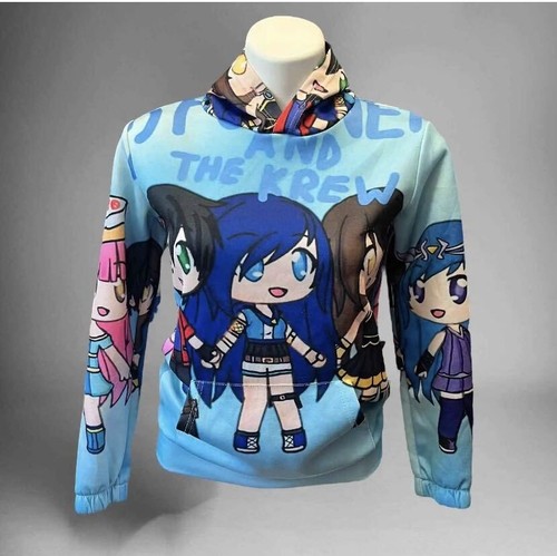 Manga Stunner and the Krew Hooded Pullover Sweatshirt
