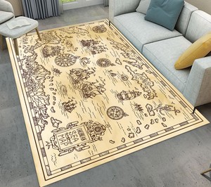 Details About Ancient Caribbean Sea Map Living Room Carpet Bedroom Floor Door Mat Area Rugs
