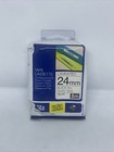 Brother 24mm Black Text On White Tape Genuine - 8 metres (TZe-251) New Free Post
