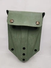 US MILITARY ENTRENCHING E-TOOL FOLDING SHOVEL OD CARRIER POUCH COVER ALICE CLIPS