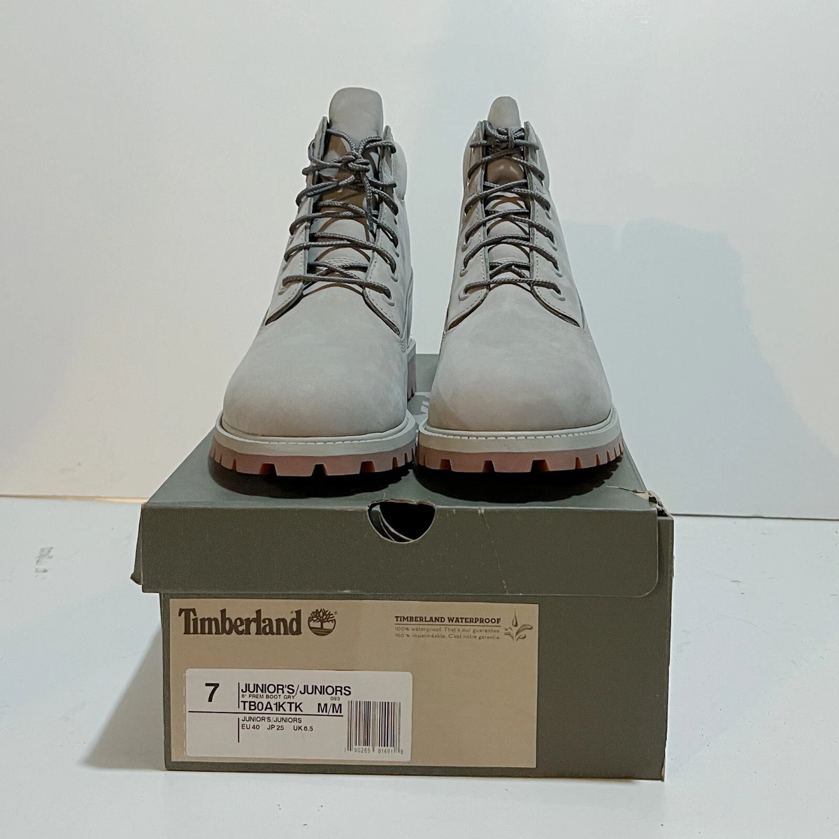 Timberland junior 6 inch premium cheap waterproof boot grey