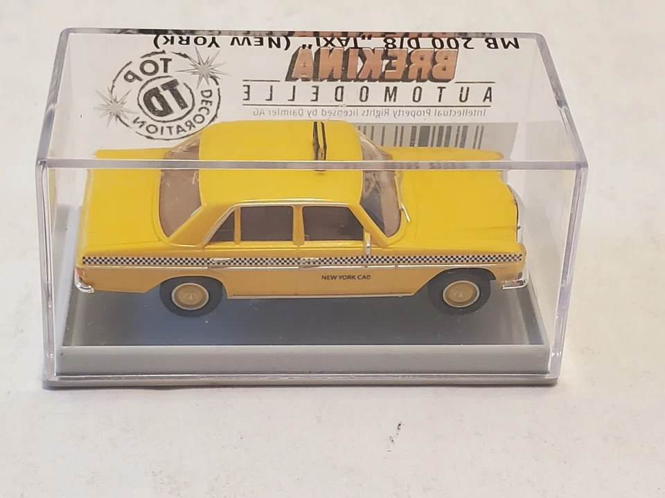 Miniatura Brekina Mercedes Taxi Cabina Nueva York 23520 ~ Nuevo ~ nuestro # t3838 Foto 3 de 4