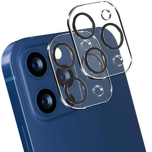  Für iPhone 12/12 Pro 2x Augenschutz Hartglas Film & 2x Kamera Objektiv Film - Bild 15 von 15
