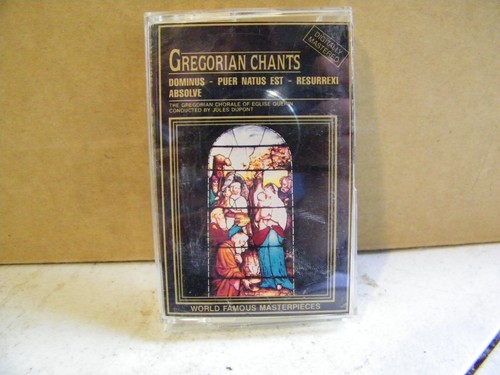 GREGORIAN CHANTS- THE GREGORIAN CHORALE OF EGLISE QUERIN CASSSETTE TAPE - Picture 1 of 2