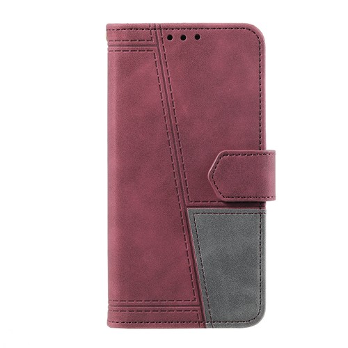 Flip Splice Leather Wallet Cover Case For Motorola G22 G50 G71 G10 G20 E7 G7 G31 - 第 15/17 張圖片