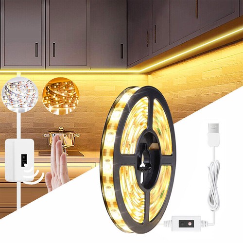 COB Led Strip Light Touch Dimmer Hand Sweep PIR sensor Wall Closet Kitchen lamp - Picture 1 of 19