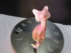 Fenton Glass 1996 Fagca Burmese Satin Happy Cat Figurine