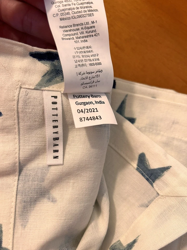 Pottery Barn Americana Cloth Napkins Set Of 4 NWOT - Image 4 of 4