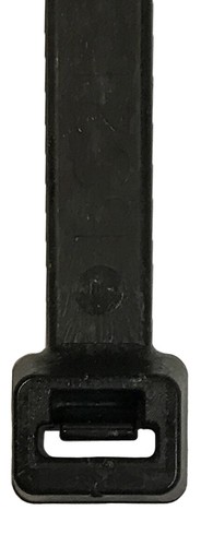 (100) Black 8" Inch Nylon Heavy Duty Cable Wire Wrap Zip Ties 120 LBS USA MADE - Picture 3 of 7