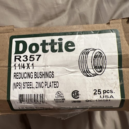 Box mit 23 Dottie Marke R357 Stahl Reduzierbuchsen 1-1/4” x 1” verzinkt - Bild 1 von 3