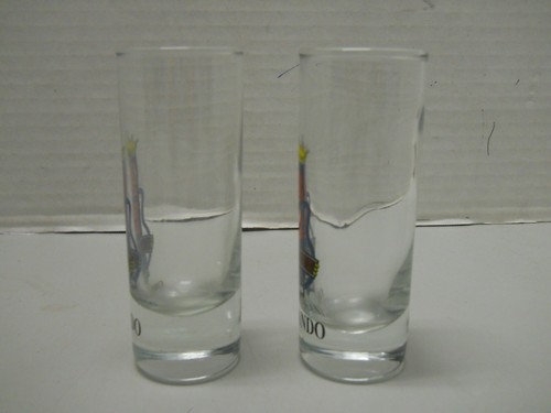 BB King's Blues Club Orlando FL Tall Shooter Double Shot Glass Barware Set of 2 - Picture 4 of 8