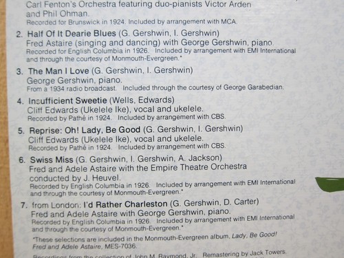Lady Be Good - Composer & Members of the 1924 Cast - Smithsonian Series - Picture 6 of 6