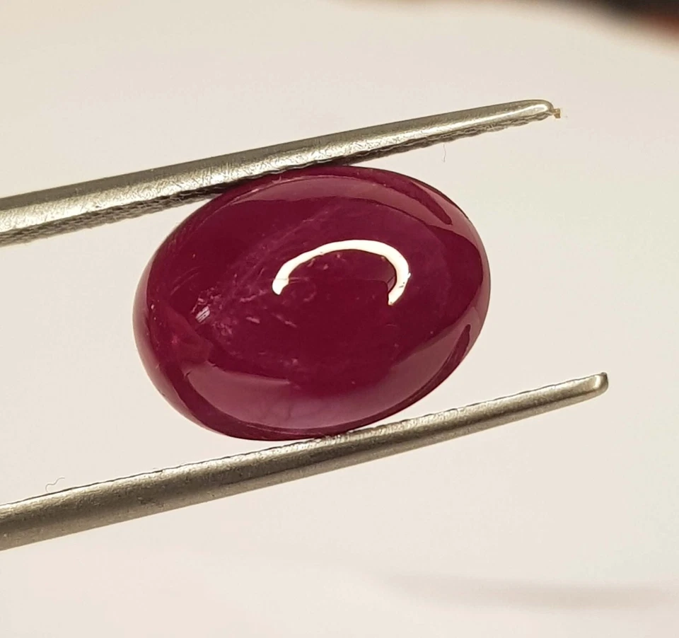 6.60 Ct Natural Mozambique Ruby Oval Shape Pigeon Red Ruby Cabochon Gemstone - Image 4 of 4