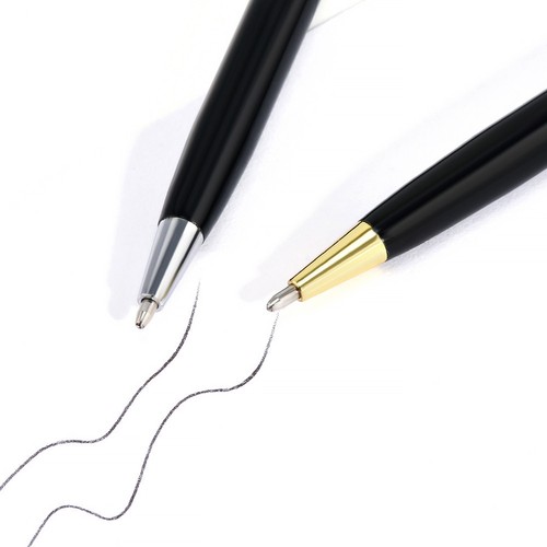 Stainless Steel Ballpoint Pen Ball Point Writing Pen Student Stationery Retro - Picture 12 of 12