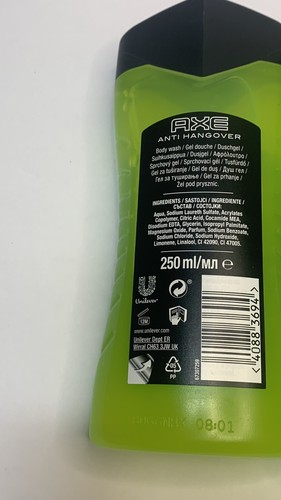 AXE Anti Hangover Body Hair Face Wash 3 In 1  Fragrance Shower 3-8.4 oz New - Picture 5 of 6