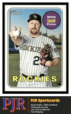 2018 Topps Heritage #571 Bryan Shaw Colorado Rockies  EXTRA 35% OFF 4+