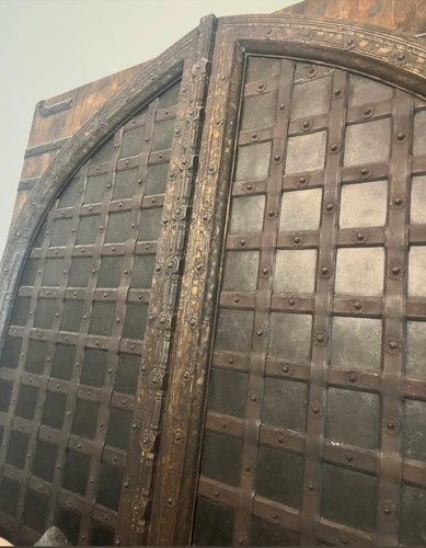 RH Restoration Hardware Hand Made Indian Fortress 18th Century Carriage Gate BED - Picture 9 of 10