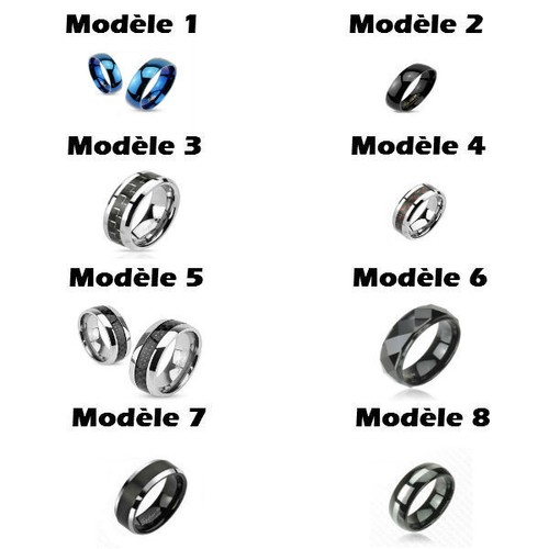 Schmuckstück Ring Ehering Frau Mann Paar IN Wolfram Ring Neu Billig - Bild 1 von 9
