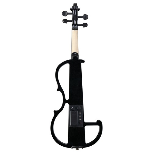 Black 4/4 Full Size Electric Violin with Case, Bow, Rosin, Headphones and More - 第 7/12 張圖片