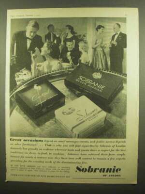 1956 Sobranie Cigarettes Ad - Great Occasions