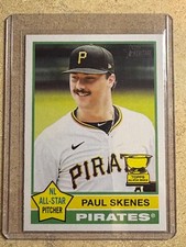 2025 Topps Heritage Paul Skenes NL All-Star Pitcher & Rookie Cup #60 Pirates 