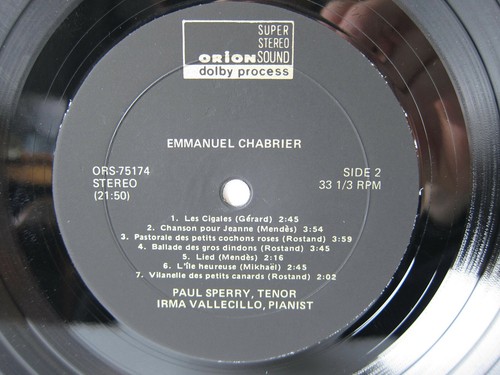 LP PAUL SPERRY Recital - SIGNED BY SPERRY ! Original AUTOGRAPH - Imagen 4 de 4
