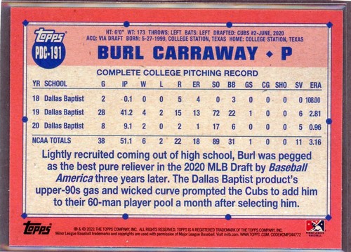 2021 Topps Pro Debut Chrome - Cards #1-200 - You choose!  2 CARD MINIMUM! - Picture 174 of 180