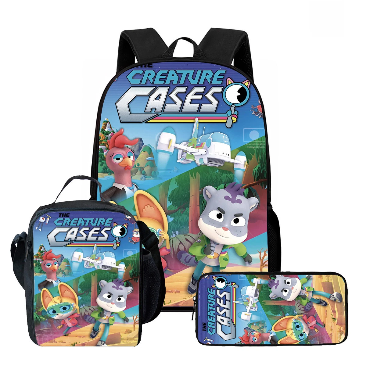 The Creature Cases Backpack Set with Lunch Bag and Pencil Case