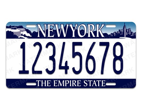 New York Personalized License Plate ANY TEXT Custom Customized Auto Tag NY State - Picture 2 of 3
