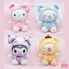 Sanrio Characters 4 Styles Set 10" Official Bear Hood Plush Doll Stuffed Doll
