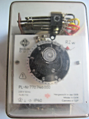 1x DDR EAW Berlin Zeitrelais PL 77074600, 0,4-6 min, DDR