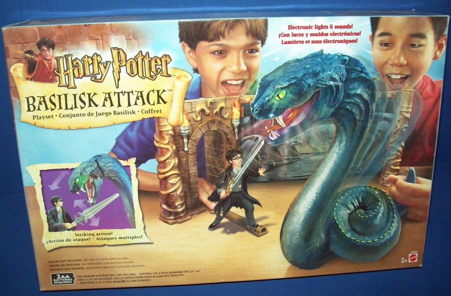 Harry Potter Basilisk Attacco Gioco Nuovo con Scatola Inscatolato Mattel 2002 Harry Potter Basilisk Attacco Gioco Nuovo con Scatola Inscatolato Mattel 2002