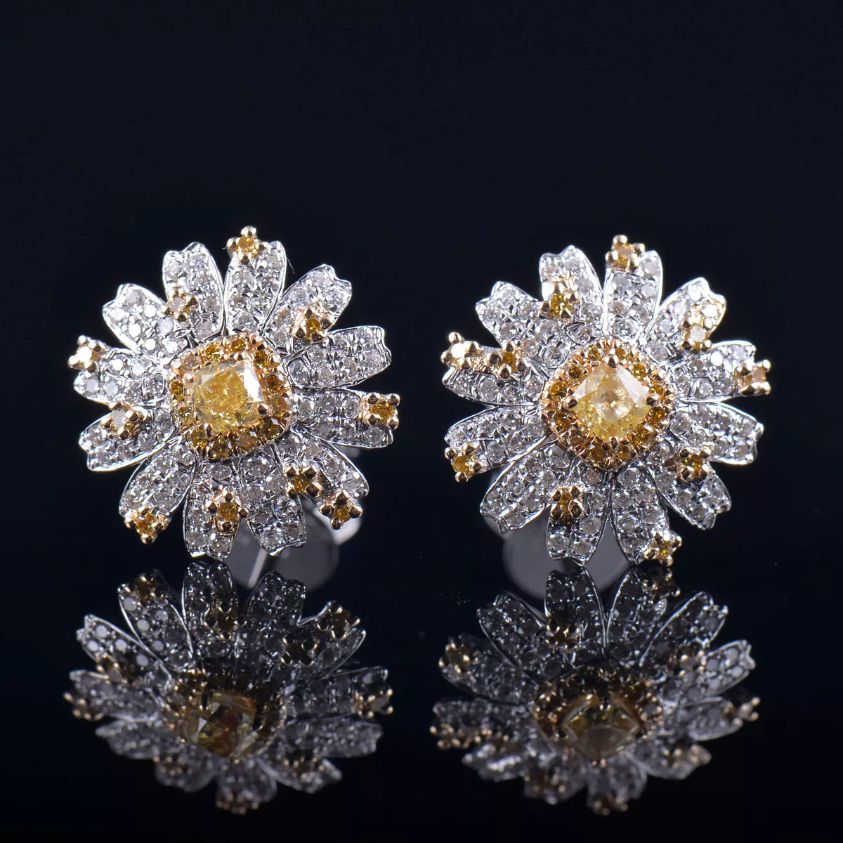 Diamond with gold best sale backing
