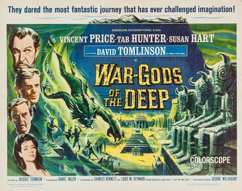 War Gods of the Deep (1965) Fantasy Vincent Price DVD Public Domain (Disc Only) - Picture 1 of 2