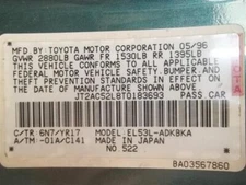 Used Engine Cooling Fan Motor fits: 1996 Toyota Tercel Fan Assembly radiator MT