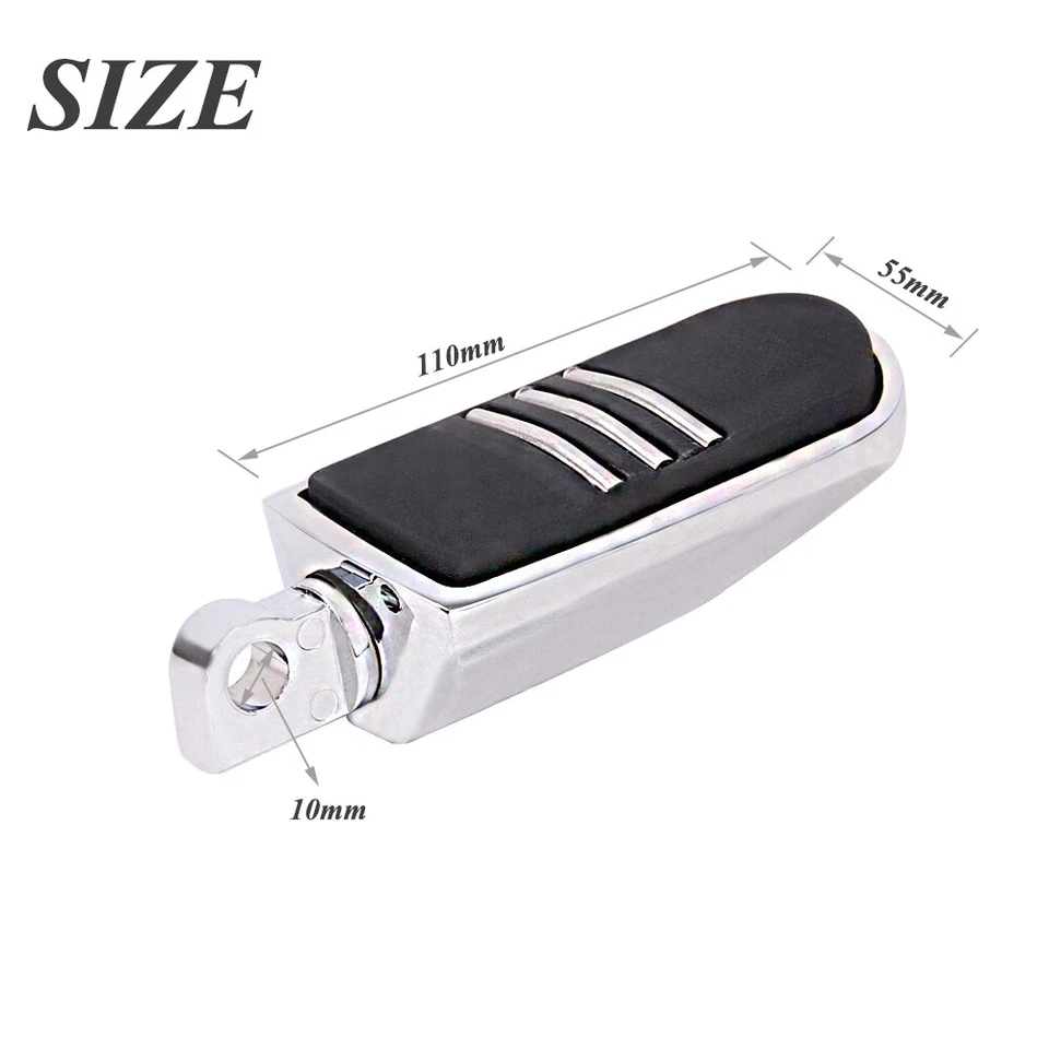 For Honda Shadow Sabre ACE VT 1100 750 Motorcycle Highway Foot Pegs Rests Pedals Foto 4 de 4