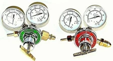 Acetylene Oxygen Gas Welding Regulator Pressure Gauge Fit Victor Solid Brass Set