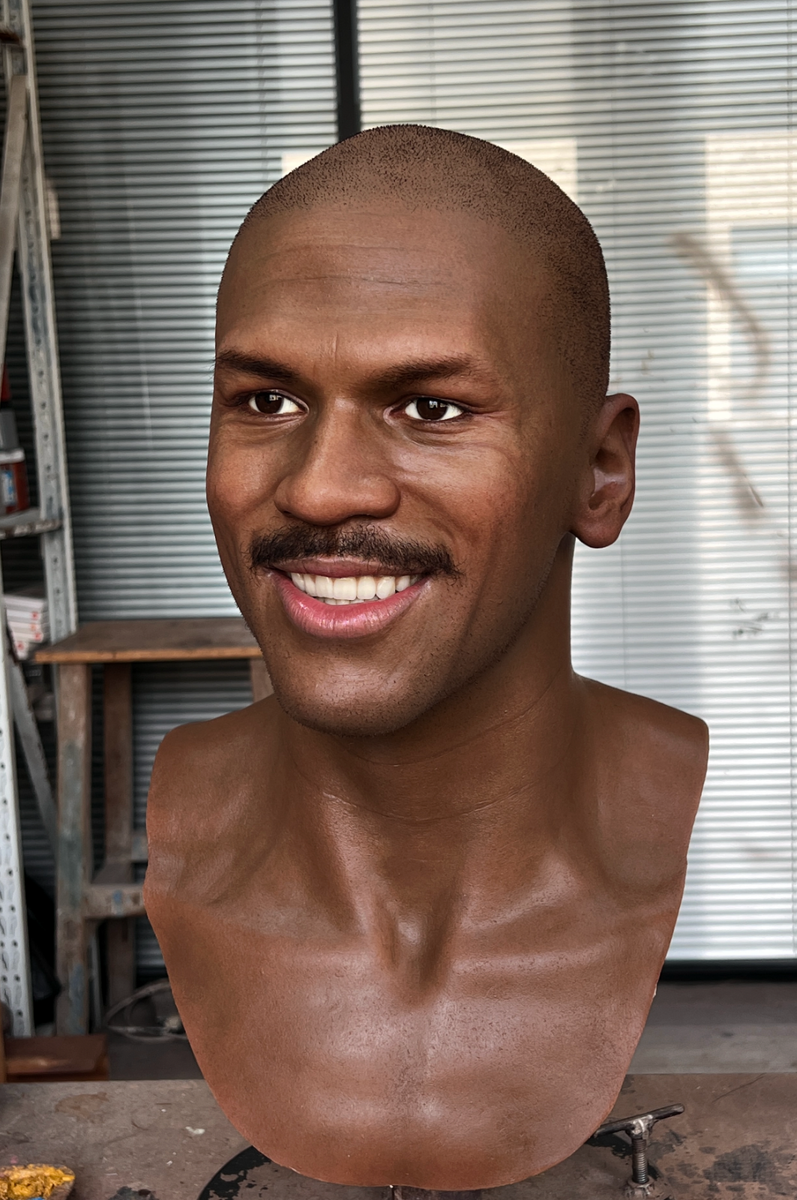 Life Size Michael Jordan Bulls 23 Wax Statue Movie Actor
