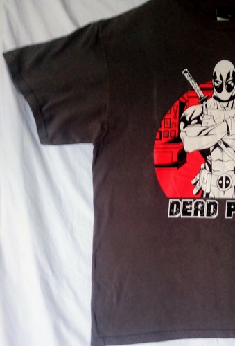 MARVEL DEAD POOL T SHIRT. MEN;S LARGE, GOOD CONDITION . CLEAN GRAPHIC. - Picture 5 of 9
