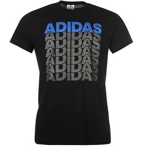 adidas black round neck t shirt