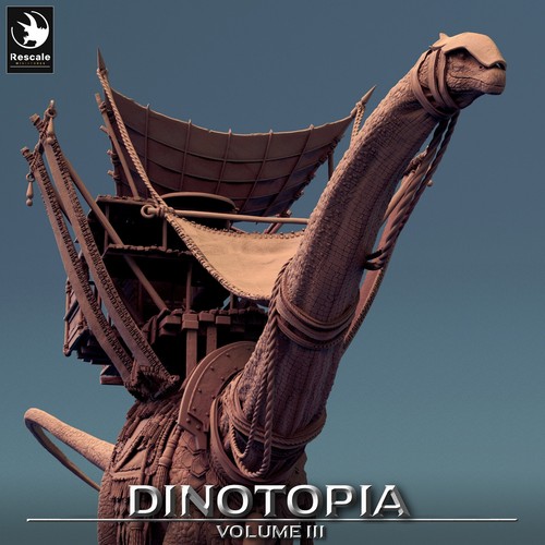 Diplodocus Caravan - Dinotopia - Rescale Miniatures - Wargaming D&D DnD - Picture 6 of 7