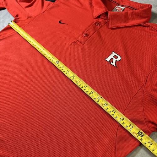 Vintage Nike Rutgers University Mens XL Polo Shirt Fit Dry - Picture 9 of 10