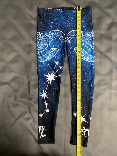 GEARBUNCH M Leggings Scorpio Zodiac Galaxy Starry Skies Women’s Yoga - Picture 7 of 7