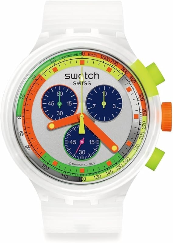 SWATCH NEON JELLY SB02K100 watch transparent JAPAN NEW | eBay