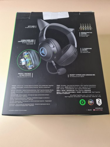 Razer Kraken Kitty V2 Over the Ear Gaming Headset - Black - Picture 2 of 2