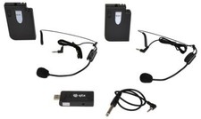 171,812Uk Système De Microphone Sans Fil UHF À Double Tour De Cou U-Mic USB