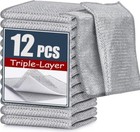 Wire Dishcloth (12 Counts), Double Layer Dishcloth, Strong Cleaning Dishcloth,