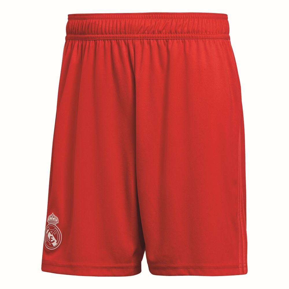 Adidas Football Soccer Real Madrid CF Mens Third 3rd Shorts 2018 2019 Red Adidas Football Soccer Real Madrid CF Mens Third 3rd Shorts 2018 2019 Red
