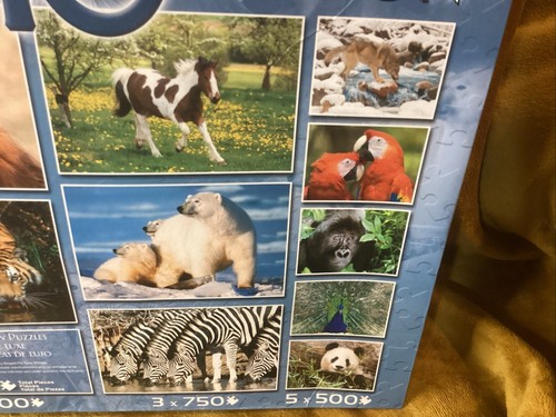 Wildlife Collection 10 Deluxe Jigsaw Puzzles 6750 Pieces by Sure-Lox NIB! - Picture 4 of 6