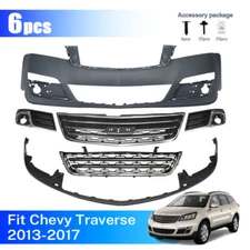 Front Bumper Cover Assembly for Chevy Traverse 2013-2017 kit Grille Set 23328140